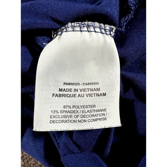 Nike Golf Dri Fit Blue White Polo Shirt Men's Medium Dri-Fit Golfing - Picture 8 of 9